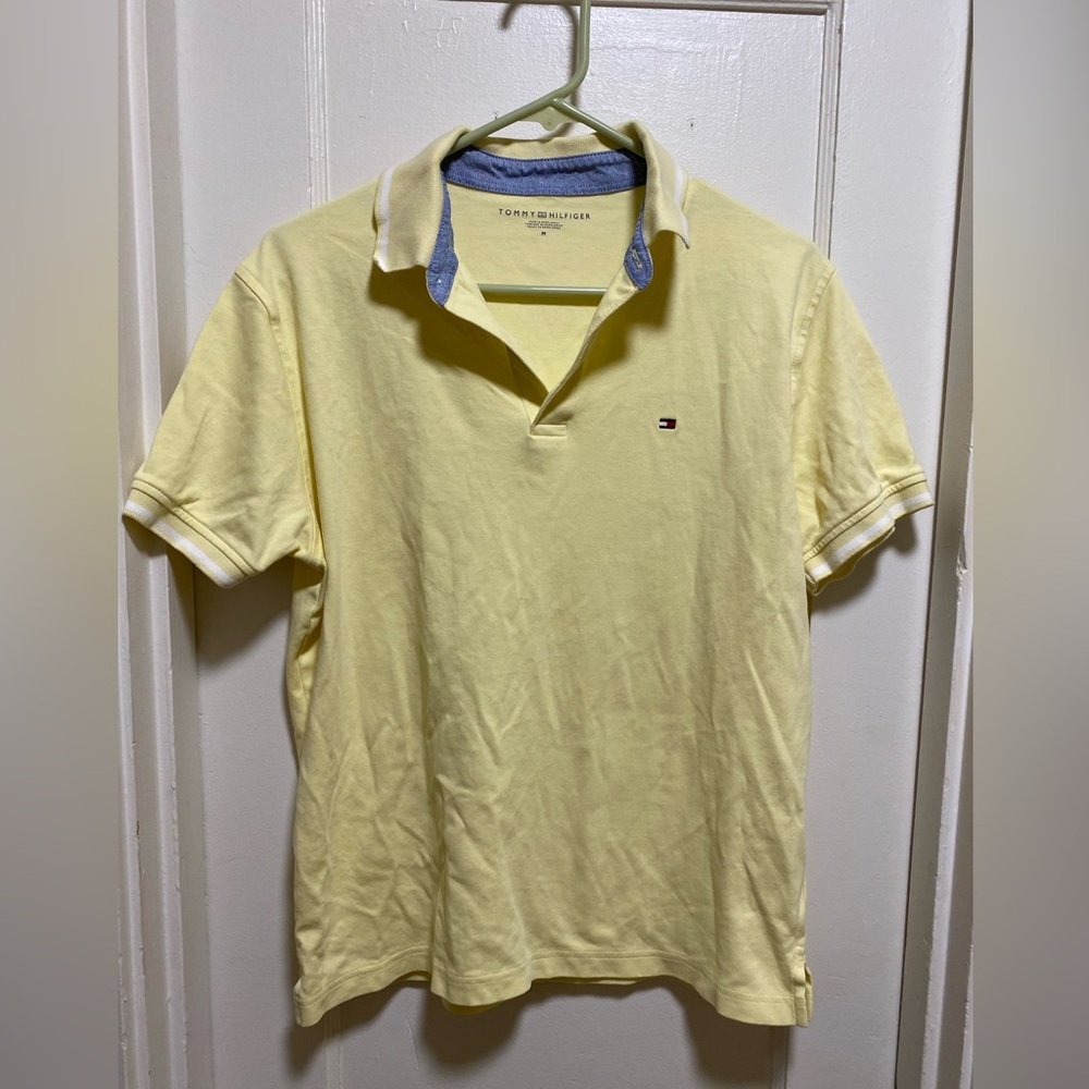 Tommy Hilfiger Mens Polo - Yellow - Size M